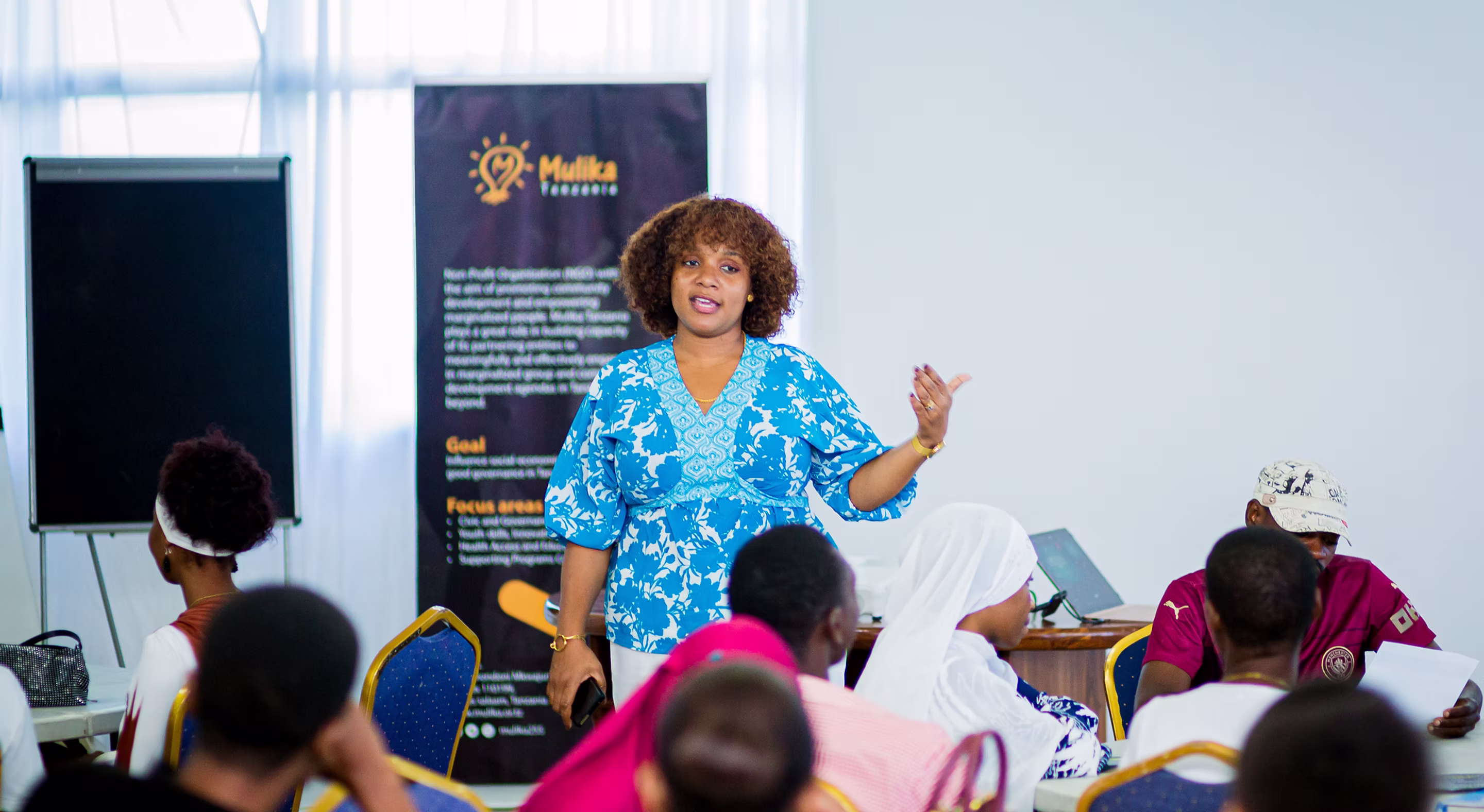 Mulika Tanzania facilitator leading a community workshop